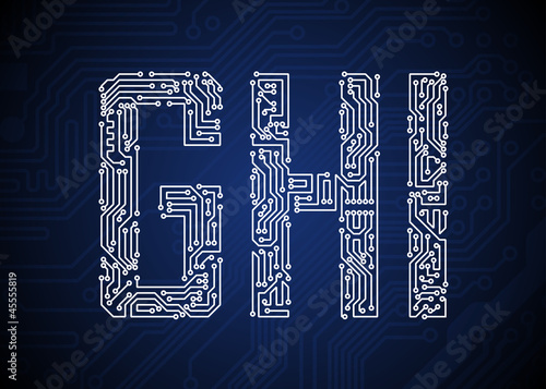 Circuit board letters