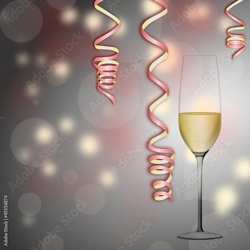 Champagner und Luftschlangen