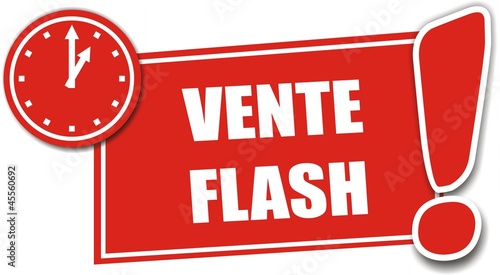 étiquette vente flash photo