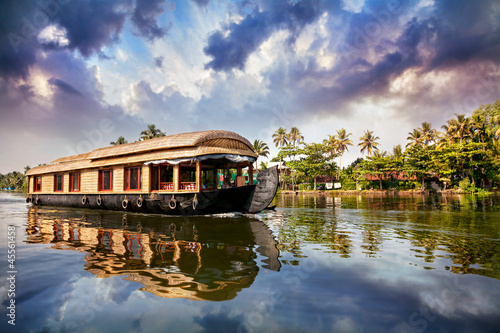 House boat in backwaters photo