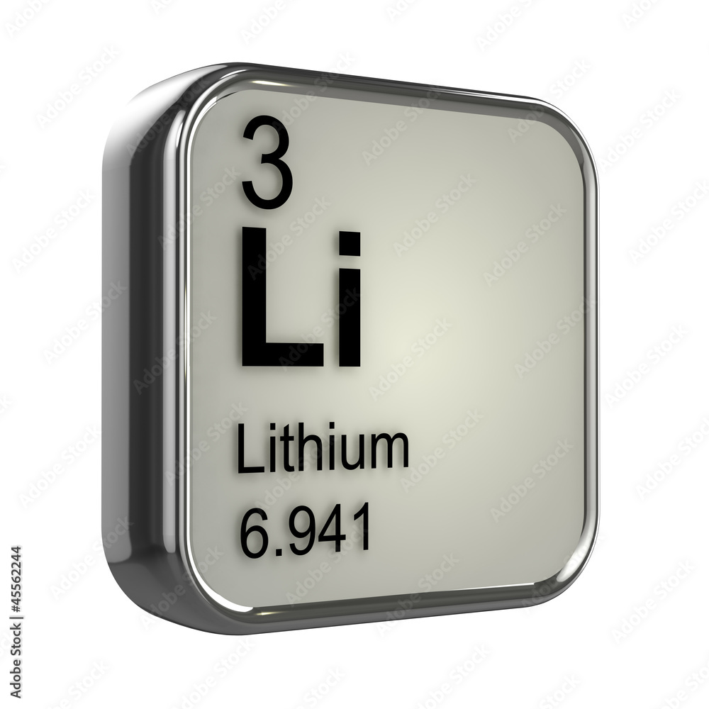 3d Periodic Table - 3 Lithium 3d Periodic Table - 3 Lithium