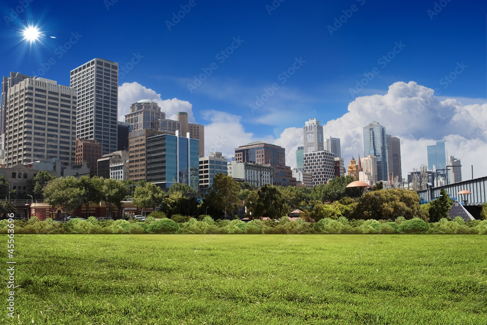 Obraz premium image of a modern city