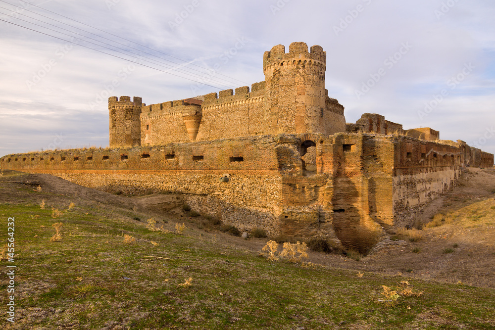 ruin of castle in Avila, Spain