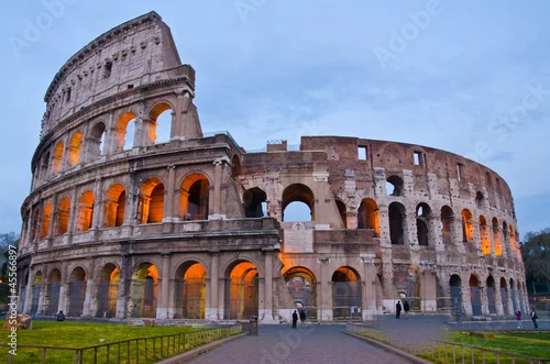 Obraz Koloseum o zmierzchu, Rzym Włochy