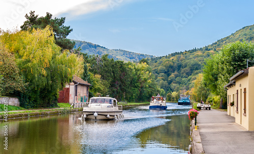 Marne - Rhine Canal in Vosges mountains, Alsase, France photo