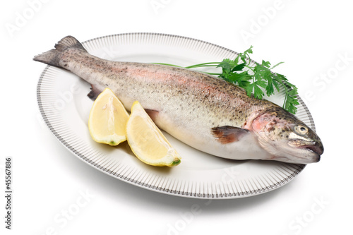 trota salmonata - rainbow trout with lemon