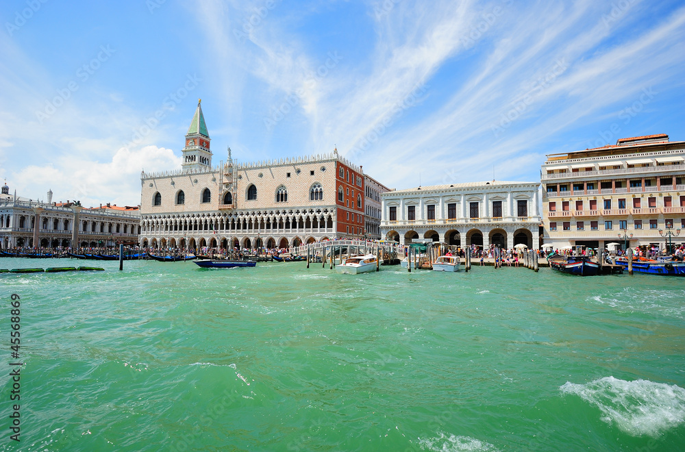 Landscape of Doge's Palace in Venice