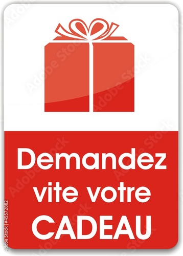 bouton demandez vite votre cadeau