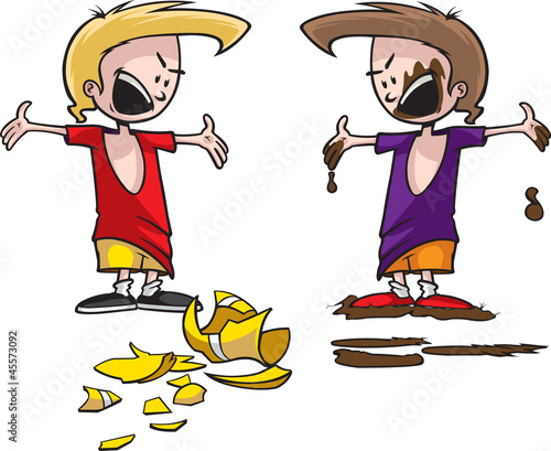 Arguing Boy