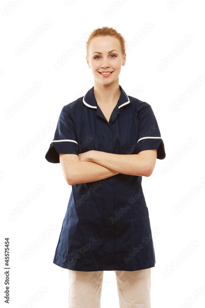 A fuul-length portrait of a nurse A fuul-length portrait of a nurse