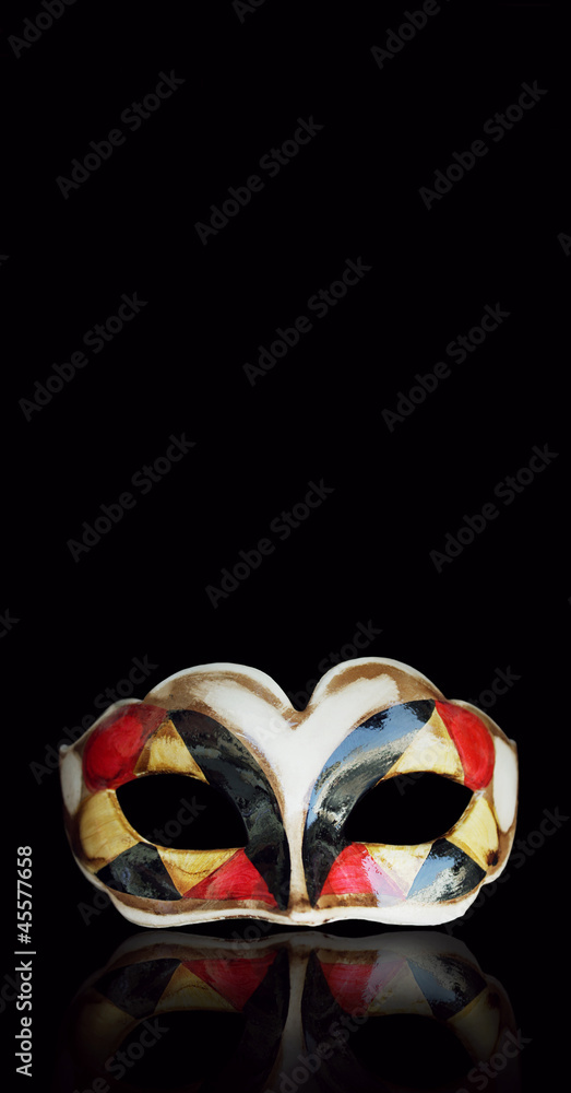 Naklejka premium Harlequin mask