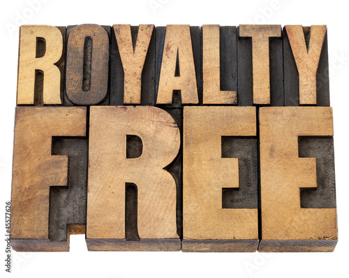 Εκτύπωση καμβά royalty free in wood type