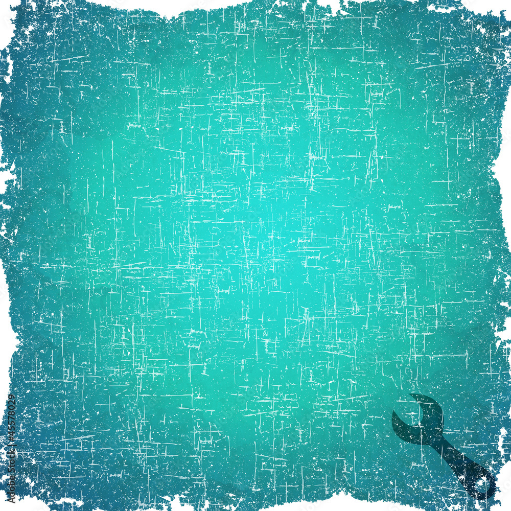 Wrench icon on old paper background Wrench icon on old paper background