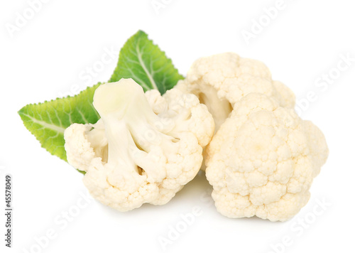 Cauliflower vegetables with leave