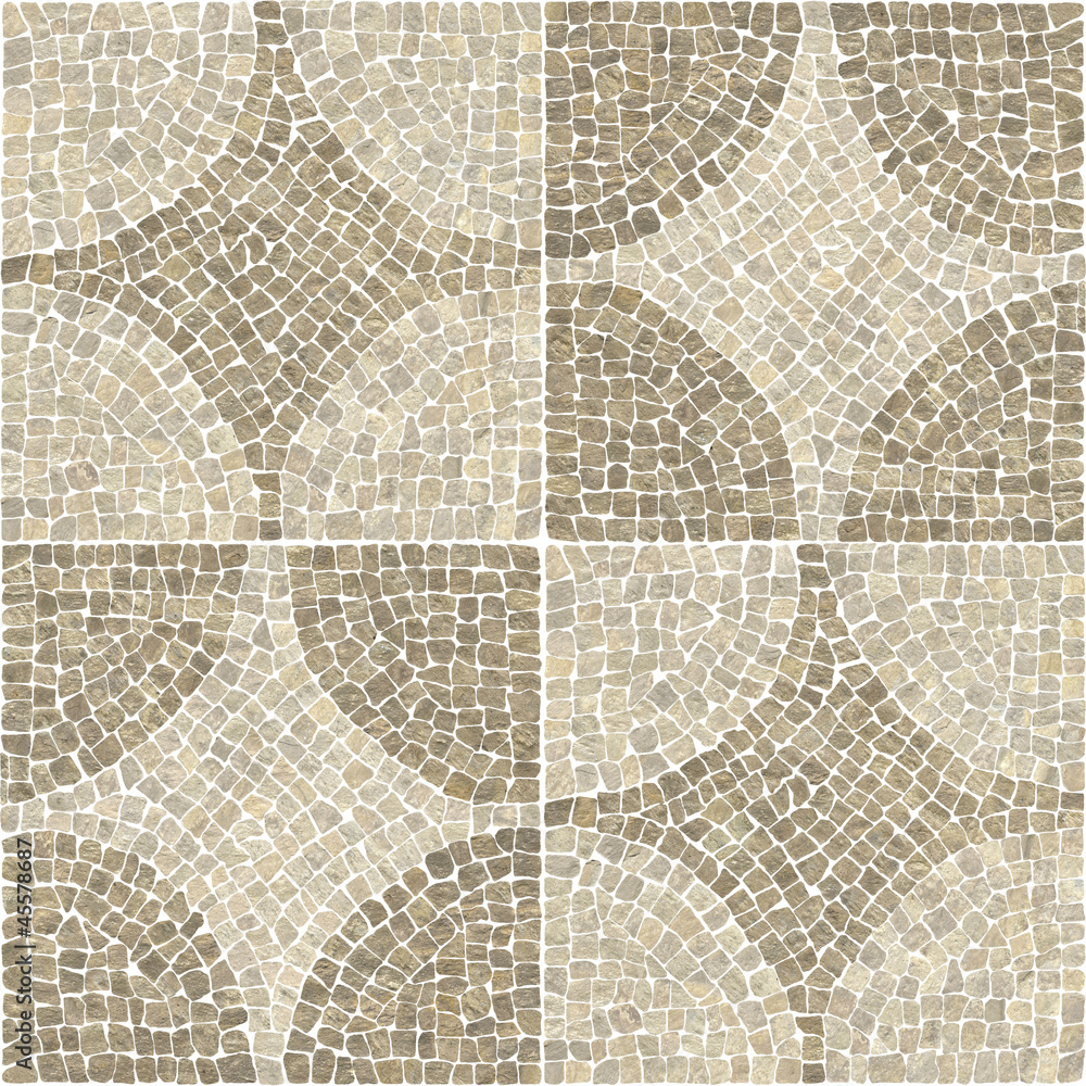 Fototapeta premium Brown marble-stone mosaic texture. (High.res.)