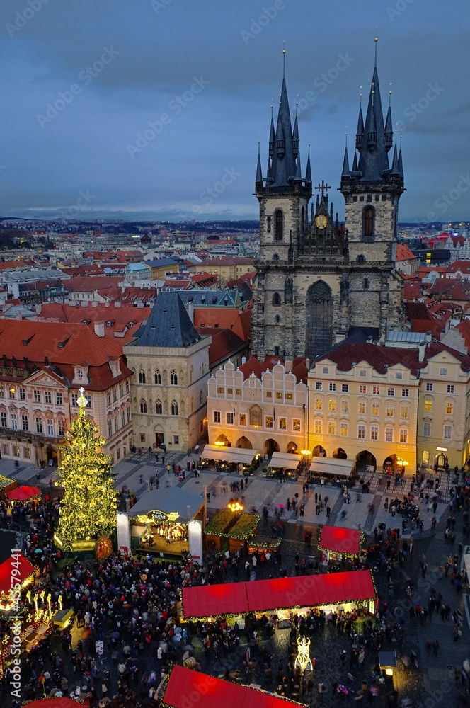 Obraz premium Prag Weihnachtsmarkt - Prague christmas market 07