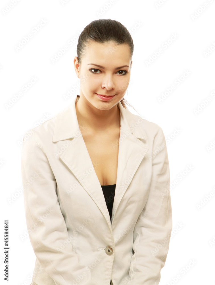 business woman isolated on white background business woman isolated on white background