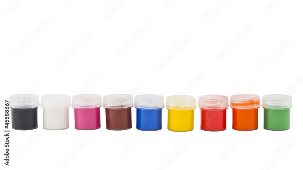 color gouache isolated color gouache isolated