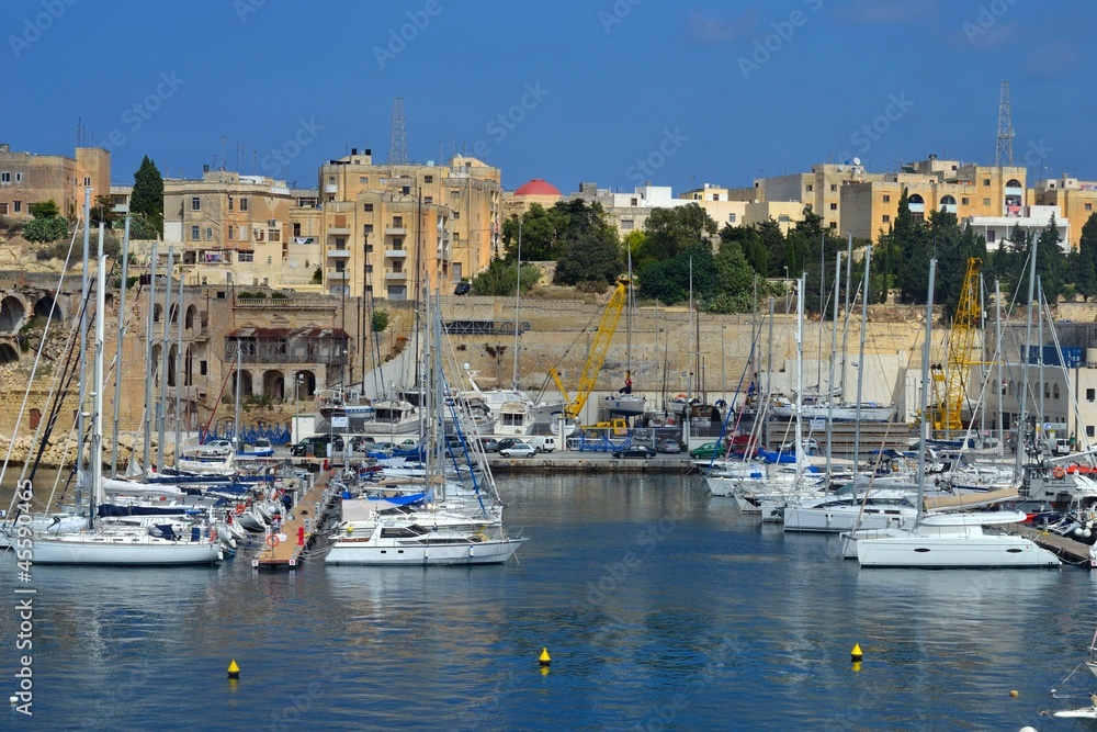 Marina in Birgu, Malta