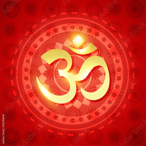 shiny hindu om