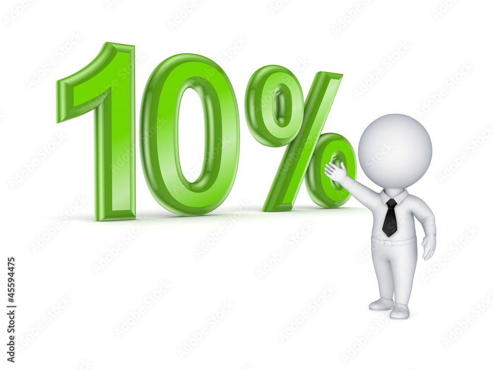 10% sign isolated on white background. 10% sign isolated on white background.