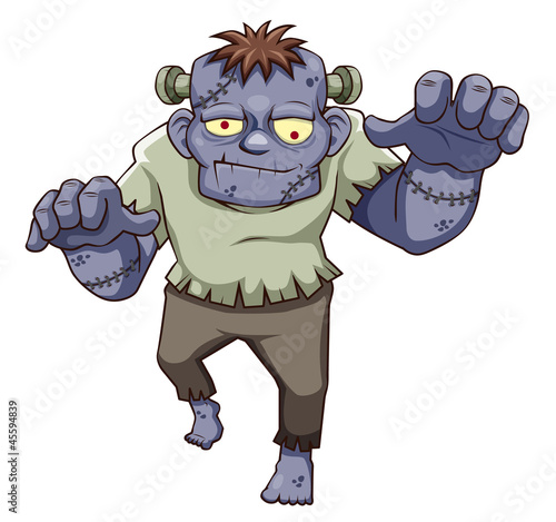 illustration of Cartoon zombie  Vector