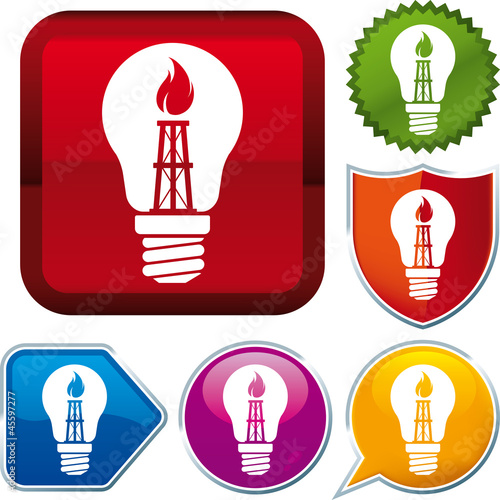 Natural gas energy icon