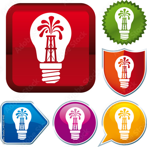 Oil tower energy icon