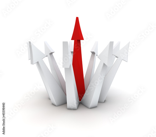 leadership concept 3d rende...