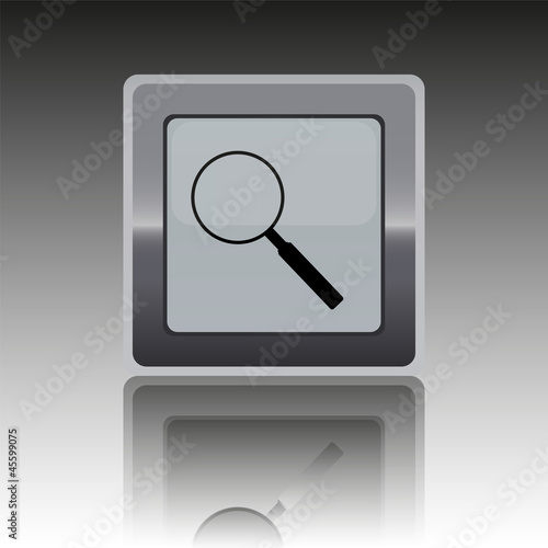 button with a magnifying glass