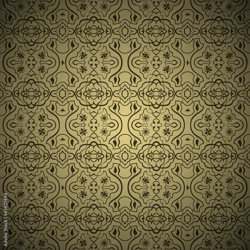 Seamless arabic ornament pattern