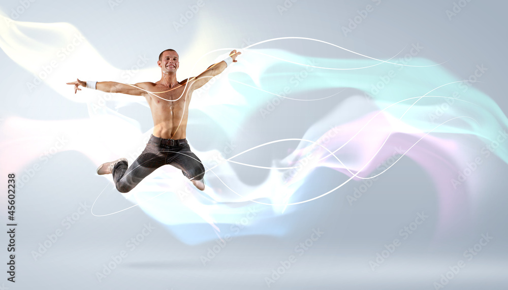 Modern style dancer posing Modern style dancer posing