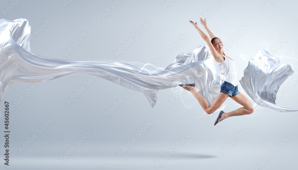 Modern style dancer posing Modern style dancer posing