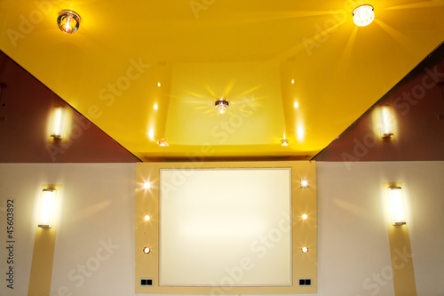 Pvc stretch ceiling film.