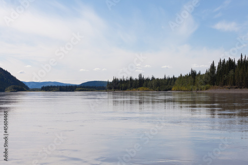 Taiga hills at Yukon River near Dawson City