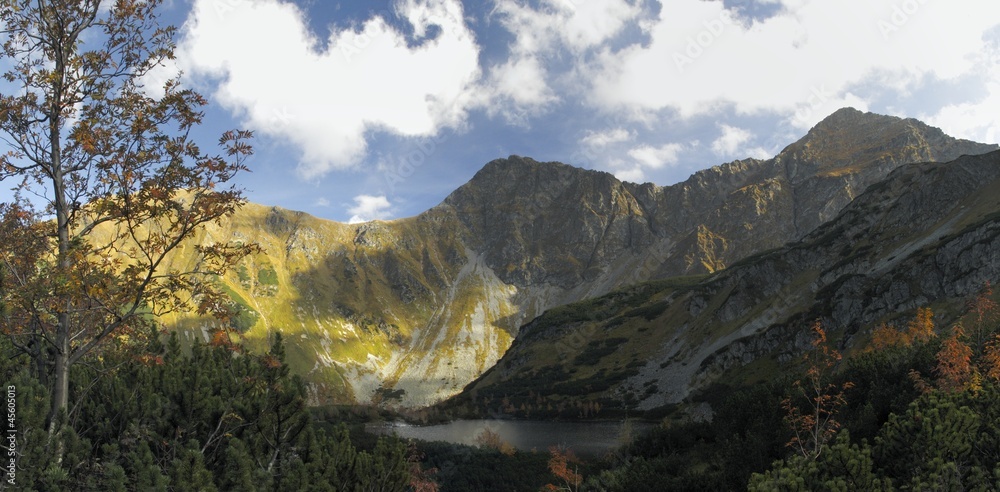 Stredné Rohacske pleso in western part of Tatra mountains