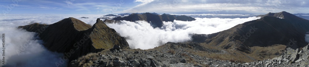 east look from Placive in western part of Tatra mountains