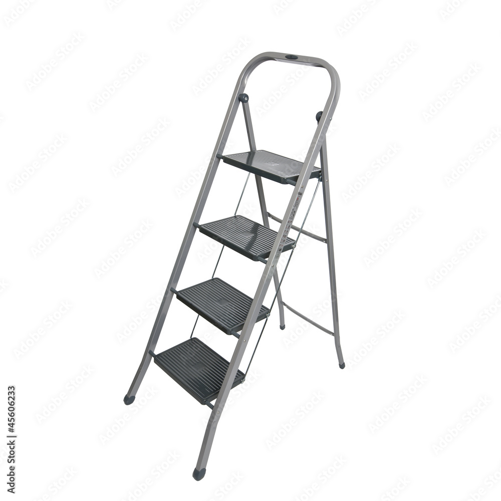 metal ladder isolated on white metal ladder isolated on white