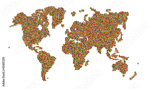 Collage - Bandiere del mondo