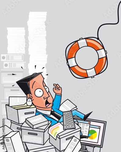 Rescue of overworked businessman