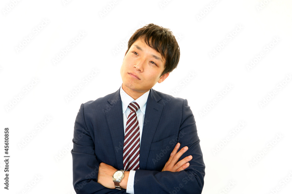 苦悩するビジネスマン 苦悩するビジネスマン