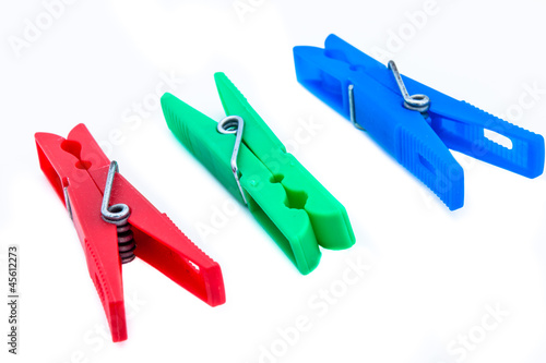 Vászonkép Several clothespins