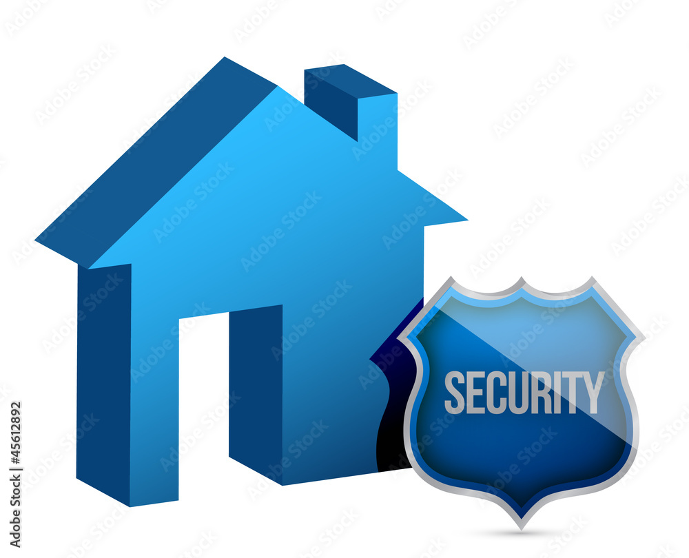 House and security shield illustration design House and security shield illustration design