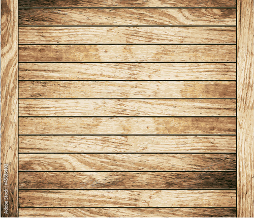 Wood plank brown texture background, Vector illustration