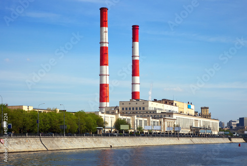 Fotografie View of Moscow. Power station