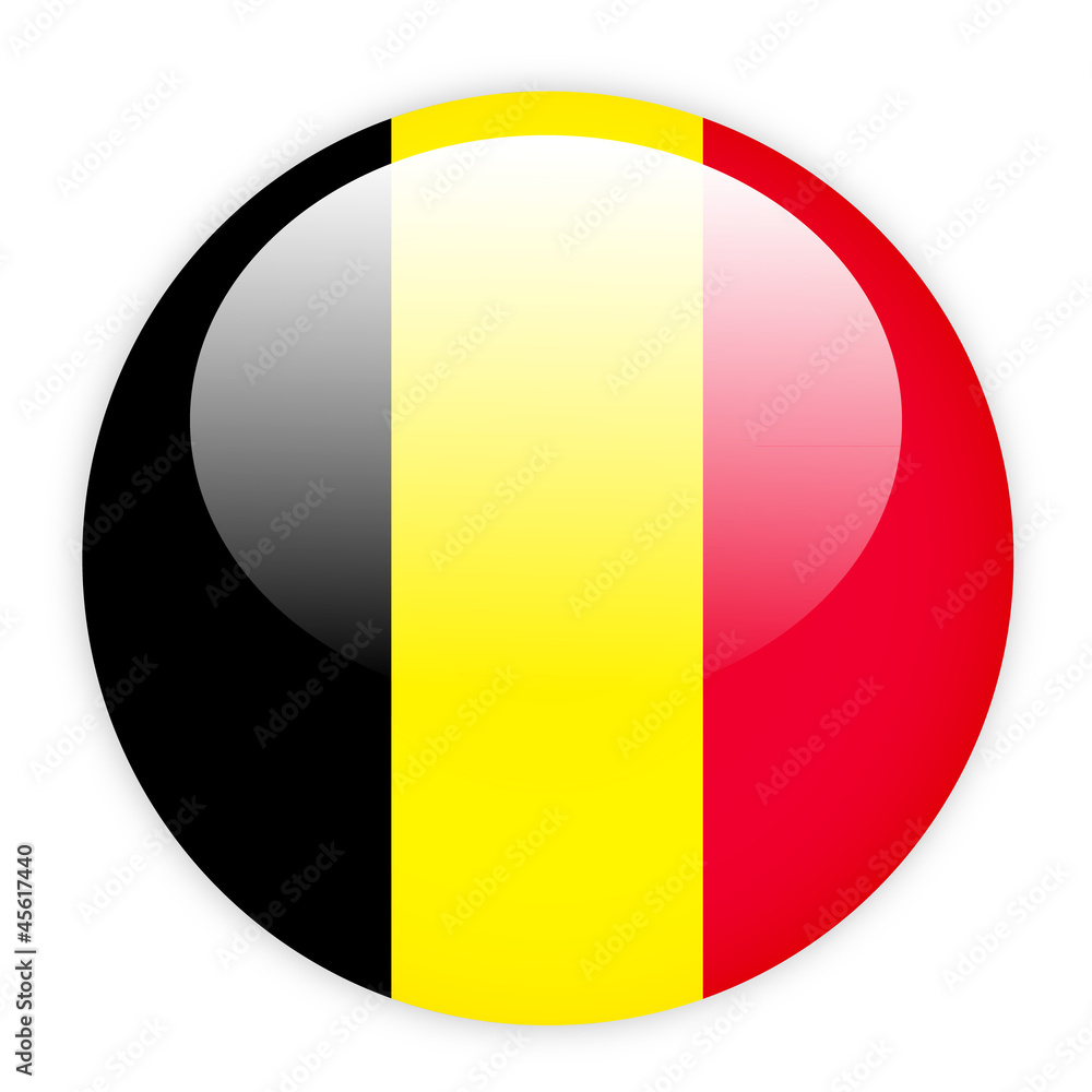 Fototapeta premium Belgium flag button