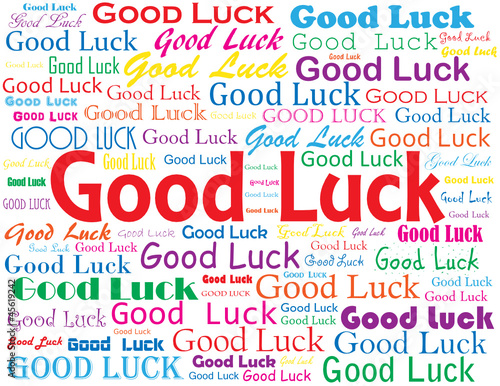 "GOOD LUCK" card (best wishes retirement job well done)