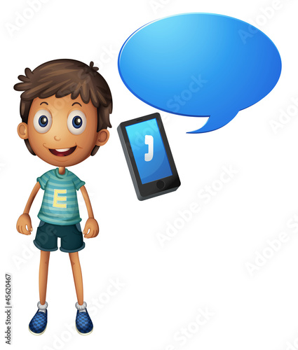 boy and cell phone