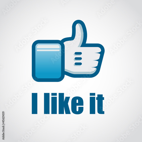 Social Network "like it" hand button