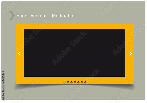 Slider orange tactile Vectoriel